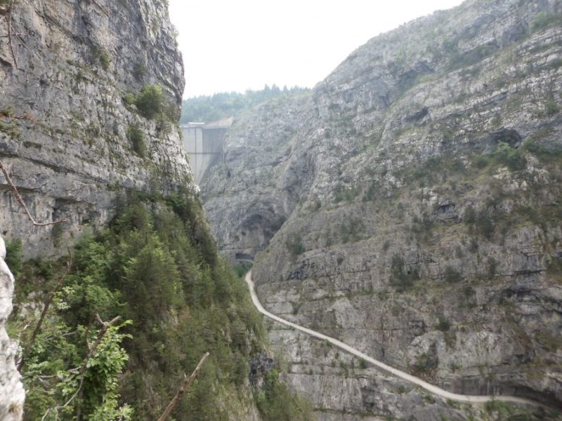 166 ferrata della memoria alla Gola del&nbsp;Vajont